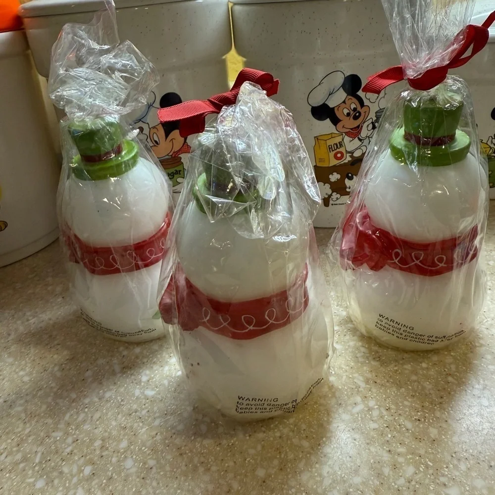 Vintage 2008 Festive Figural Snowman Candles Target Set of 3 Green Hat 6 inches